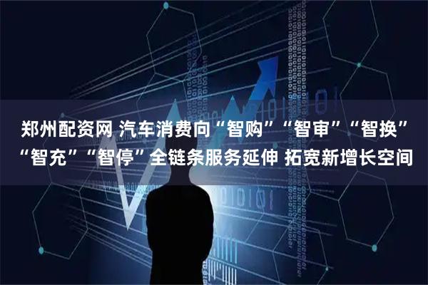 郑州配资网 汽车消费向“智购”“智审”“智换”“智充”“智停”全链条服务延伸 拓宽新增长空间
